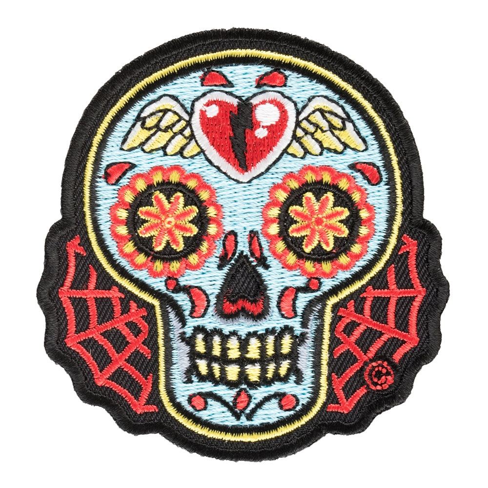 Crazon Partido Sugar Skull Patch, Day Of The Dead Patches — product image