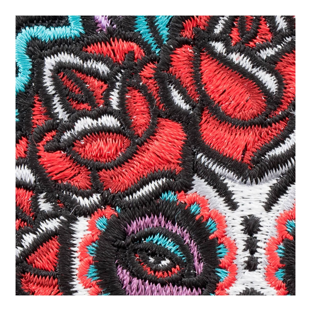 Señorita Rosa Sugar Skull Patch, Day Of The Dead Patches — detail view 2