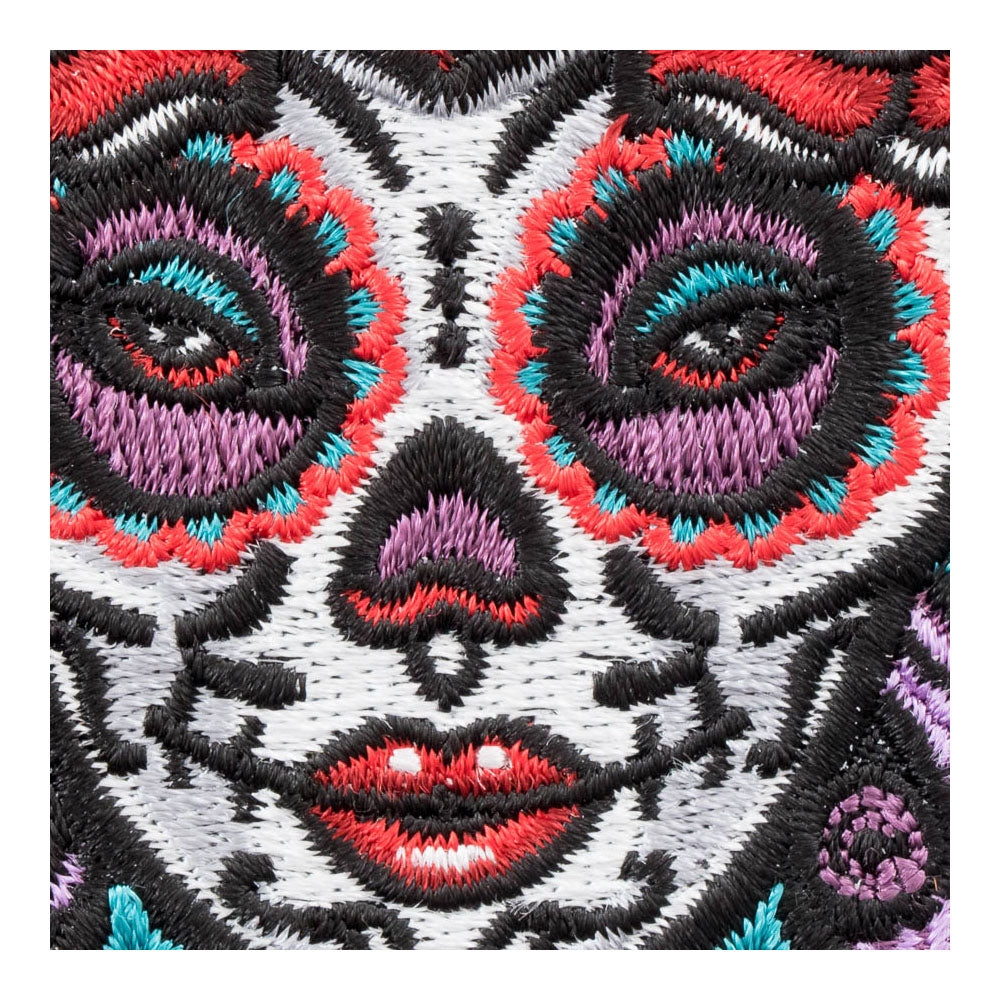 Señorita Rosa Sugar Skull Patch, Day Of The Dead Patches — detail view 1