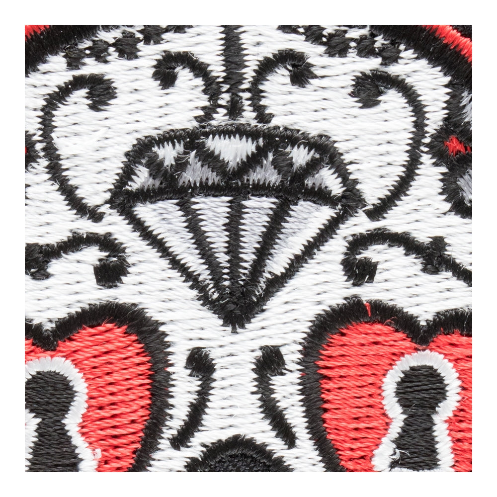 Ojos De Corazon Bloqueado Patch, Sugar Skull Patches — detail view 1
