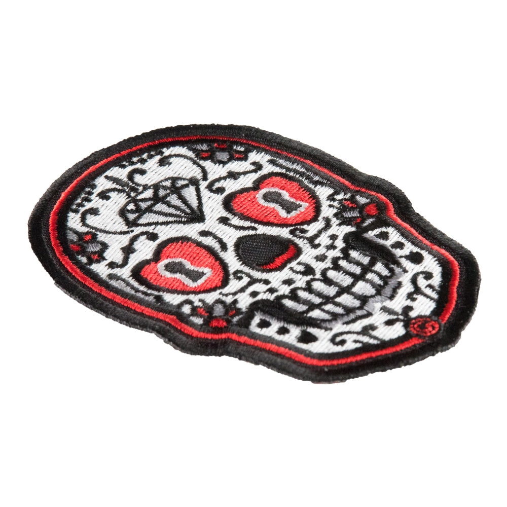 Ojos De Corazon Bloqueado Patch, Sugar Skull Patches — detail view 2