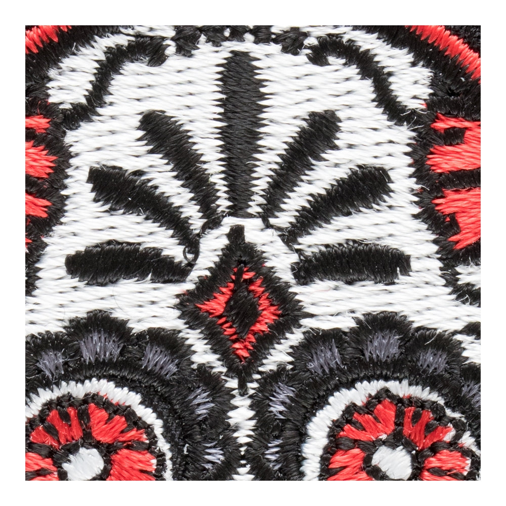 Ojos De Margaritas Rojas Sugar Skull Patch, Candy Skull Patches — detail view 1