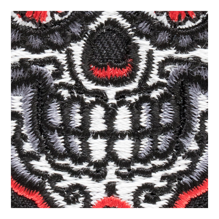 Ojos De Margaritas Rojas Sugar Skull Patch, Candy Skull Patches — detail view 2