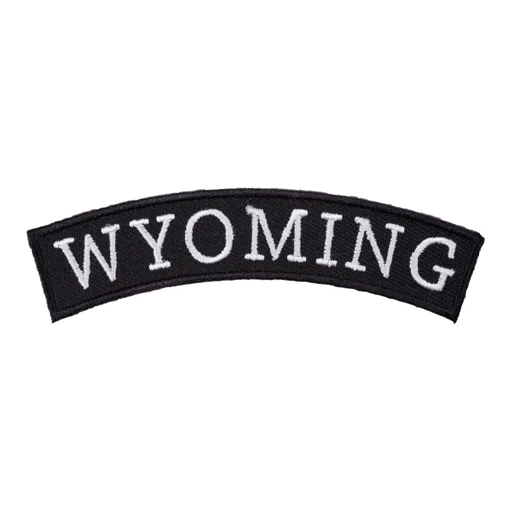 Wyoming State Top Rocker Patch, Small Size — product image