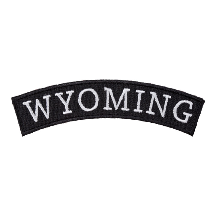 Wyoming State Top Rocker Patch, Small Size — product image