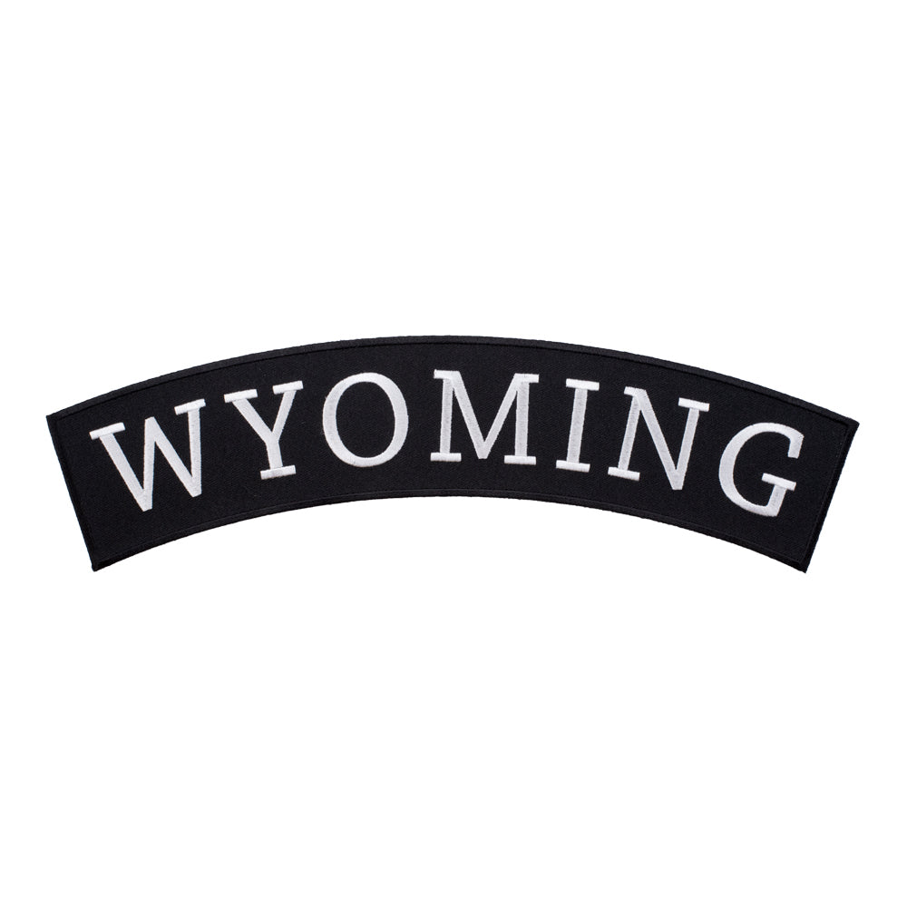 Wyoming State Top Rocker Patch, Large Size — product image