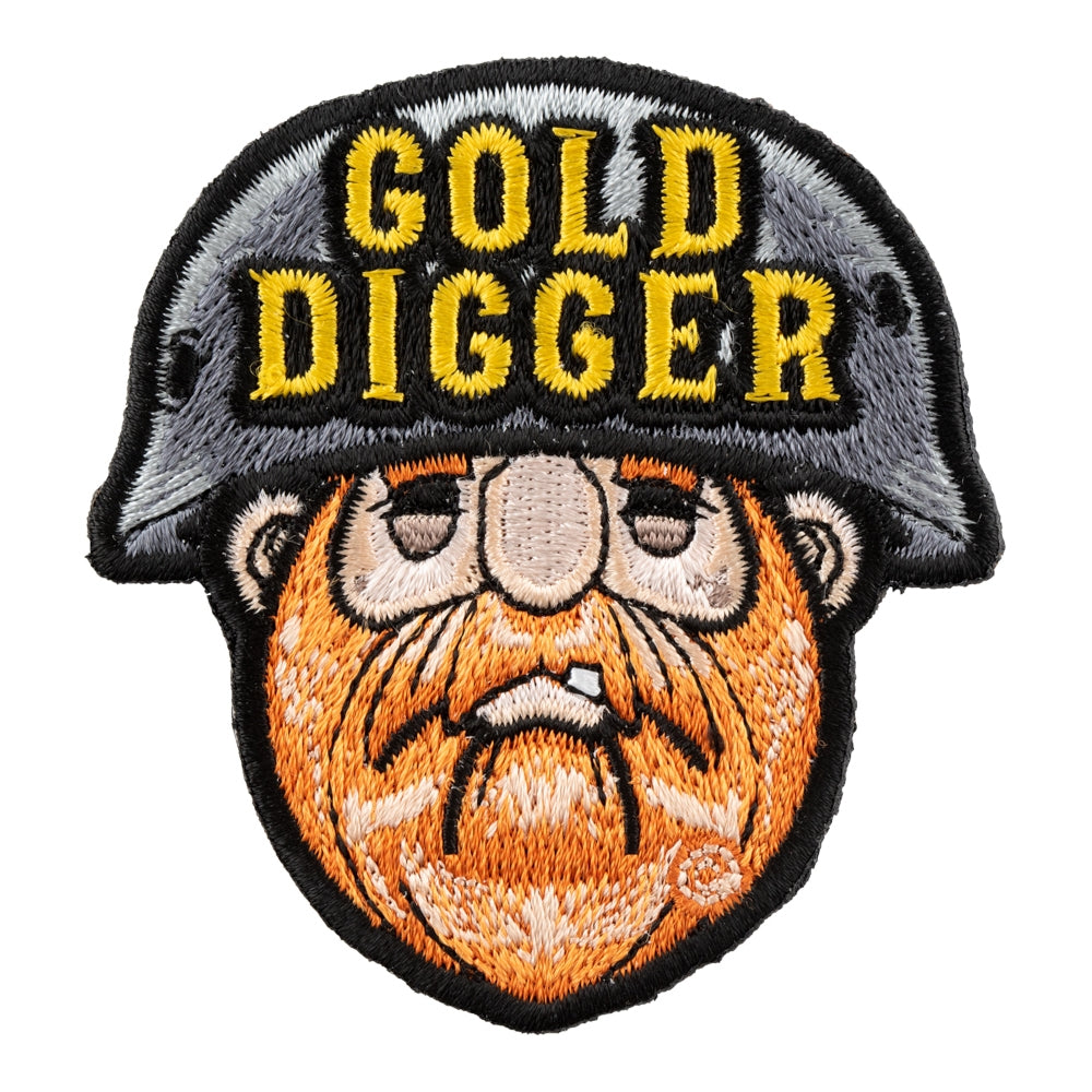 Gold Digger Red Beard Miner Iron On Souvenir Patch — product image