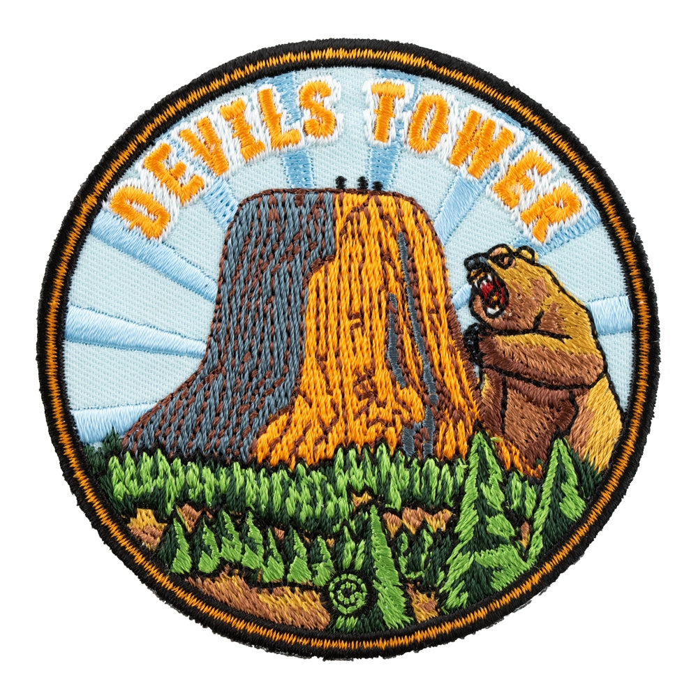 Devils Tower Bear Lodge Wyoming Travel Patch — product image