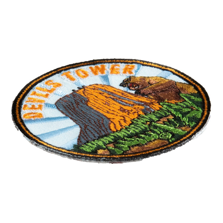 Devils Tower Bear Lodge Wyoming Travel Patch — detail view 2