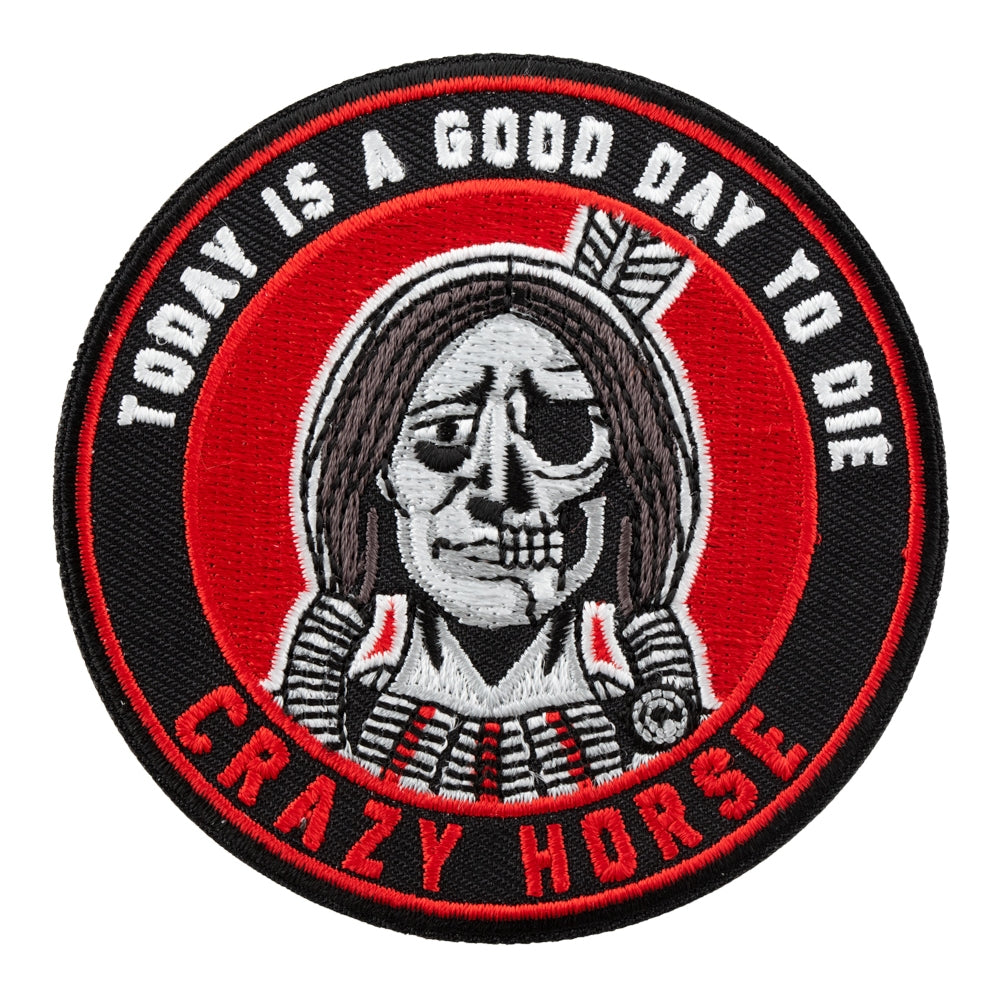 Crazy Horse Today Is A Good Day To Die Souvenir Patch — product image