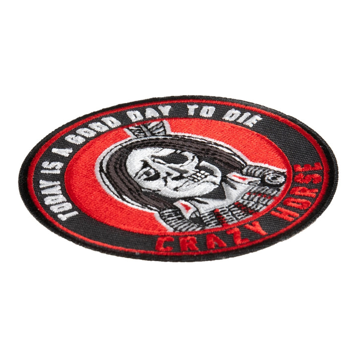 Crazy Horse Today Is A Good Day To Die Souvenir Patch — detail view 2