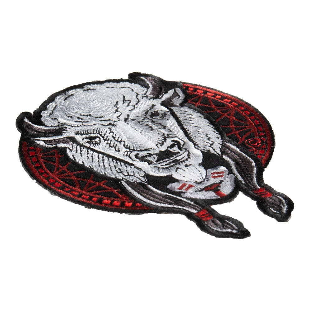 Lakota Legend of the Sacred White Buffalo Woman Patch, Medium Size — detail view 2