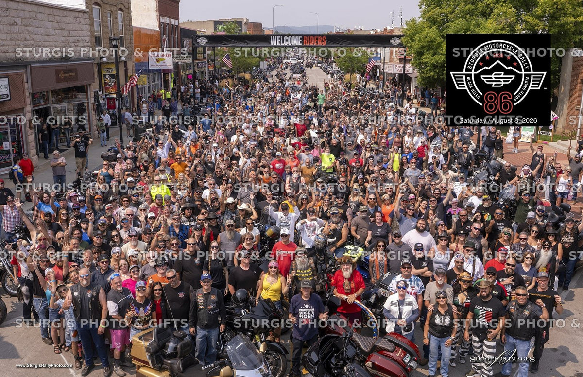 Saturday August 8, 2026 Sturgis Rally group photograph