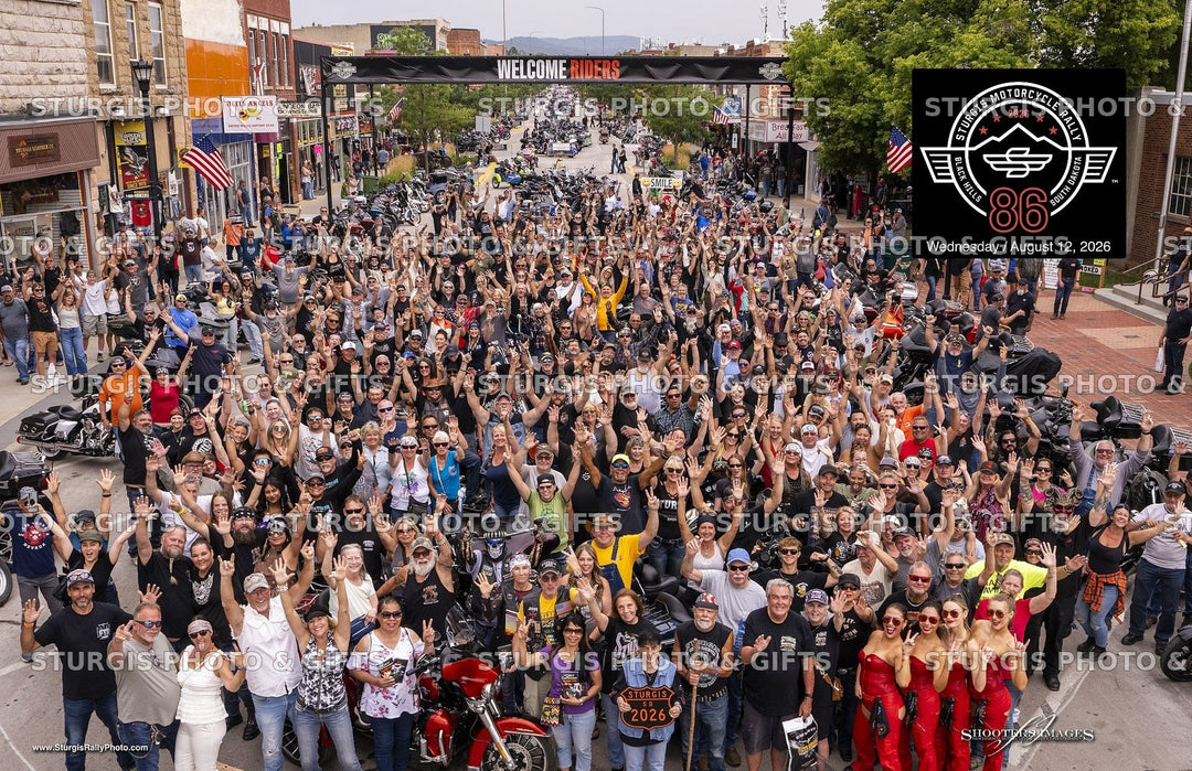 Wednesday August 12, 2026 Sturgis Rally group photograph