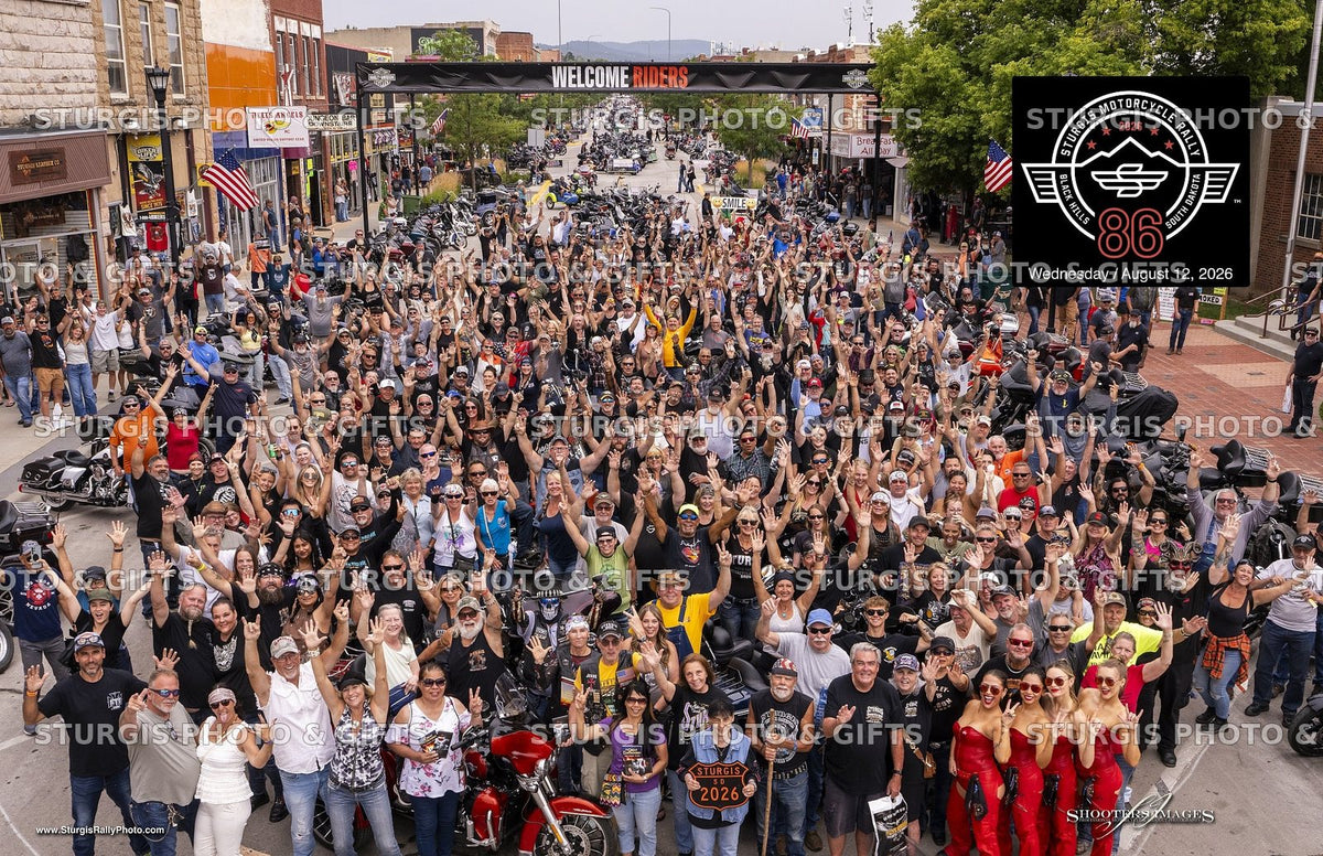 Wednesday August 12, 2026 Sturgis Rally group photograph
