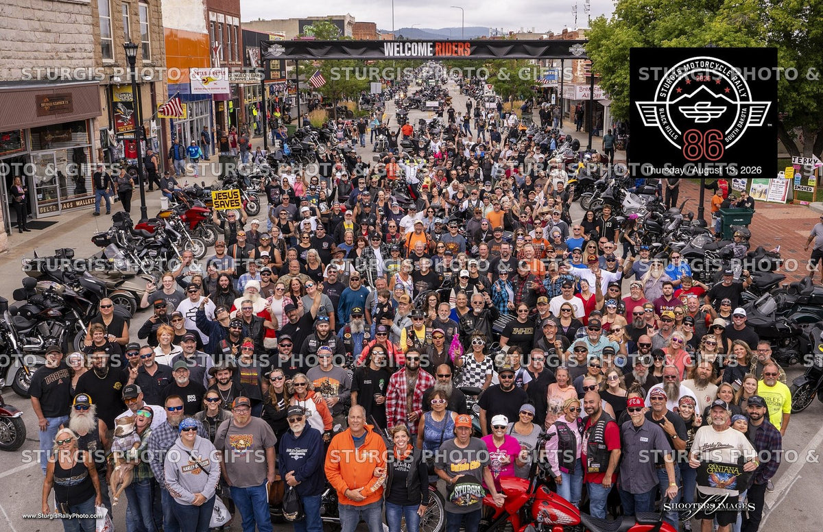 Thursday August 13, 2026 Sturgis Rally group photograph