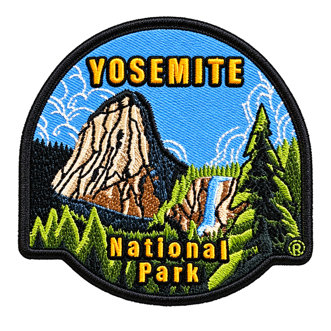 Yosemite National Park Granite Peaks Arch Embroidered Patch — patch only