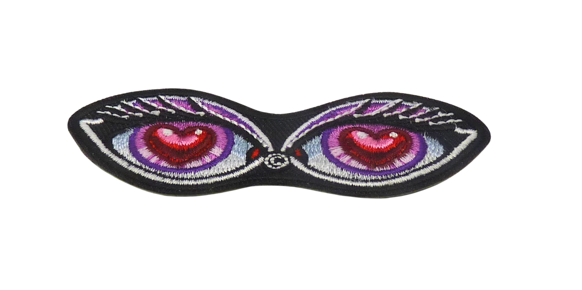 Heart Eyes Embroidered Patch — product image