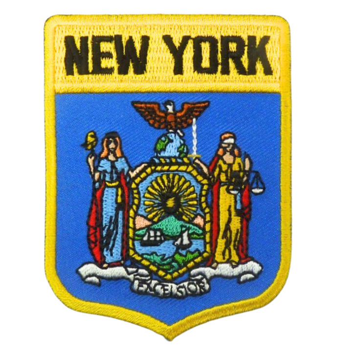 New York State Flag Shield Patch, United States of America Patches — detail view 1